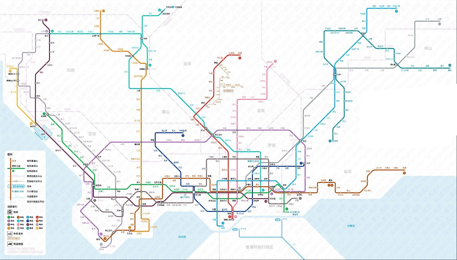 深圳地鐵最新線路圖概覽